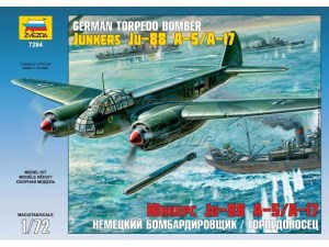 model_zvezda_nemetskiy_bombardirovschik_torpedonosets_junkers_ju-88_a-17_a-5_1_72_7284